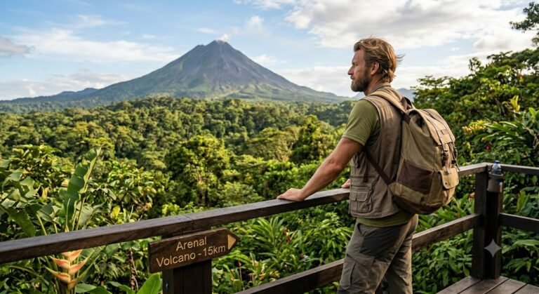 Solo traveler enjoying the natural beauty of Costa Rica during an independent adventure.