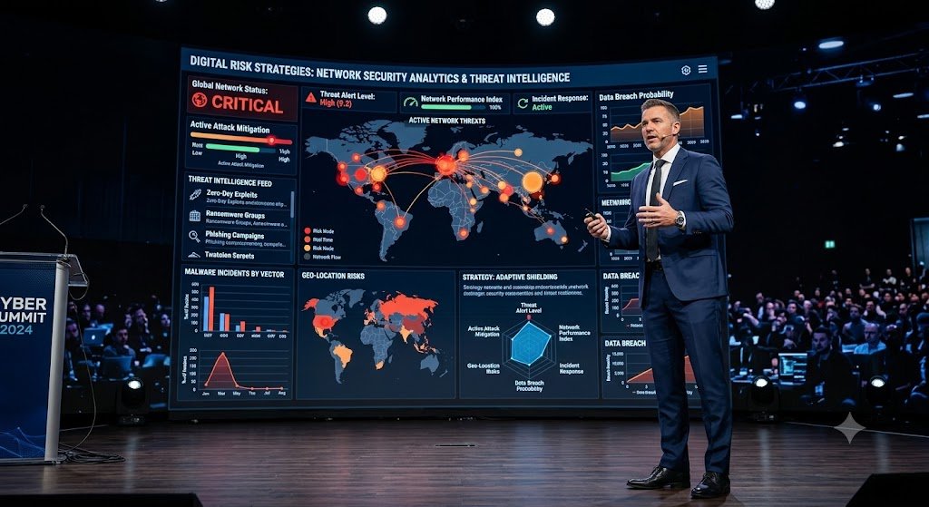 Cybersecurity leader discussing digital risk management and enterprise security strategies.